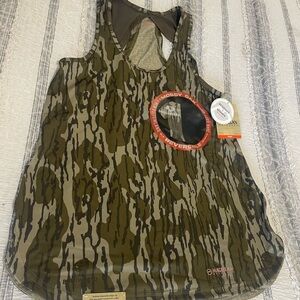 Mossy Oak Women's Camo Reversible Tank Top - Olive Green & Tan